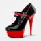 Black & Red Drag Platform Heels