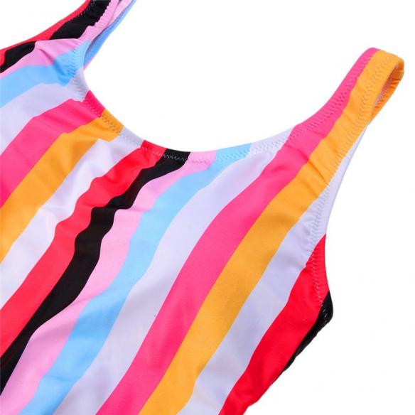 Sexy Rainbow One Piece Womens Swimsuit Swimming Suit Raywigs