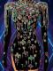 Skittles Stage Print Skinny Diamond Colorful Drag Dress