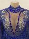 Blue Diamond Drag Fringe Bodysuit